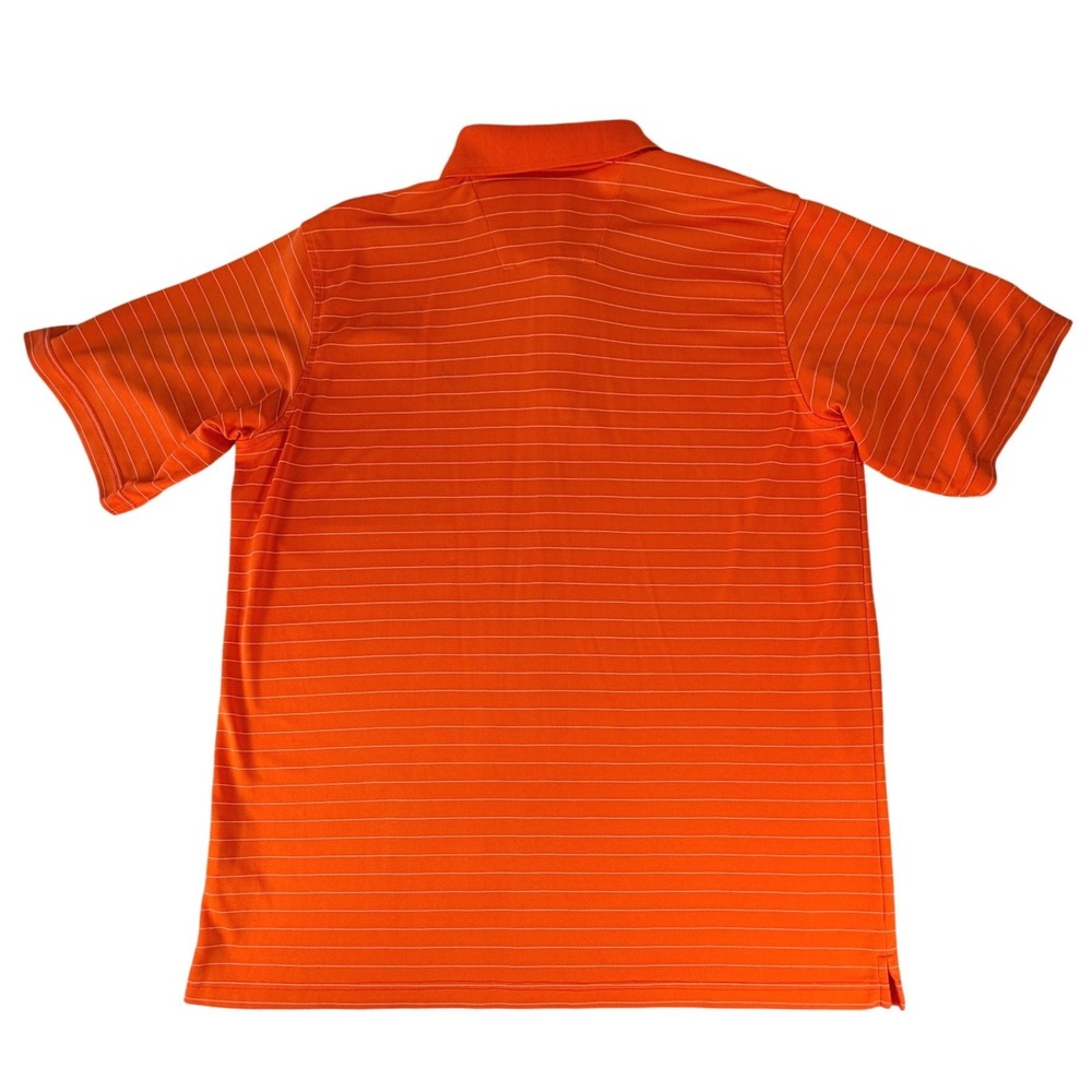 Antigua Miami Marlins MLB Mens XXL Orange Striped Short Sleeve Polo Shirt - Picture 3 of 6